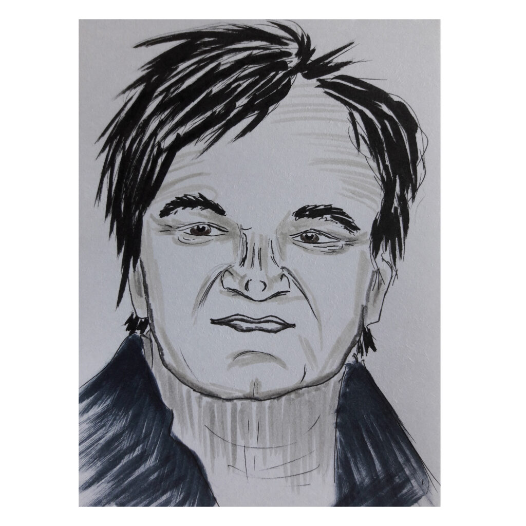 Black-and-white portraits Quentin Tarantino