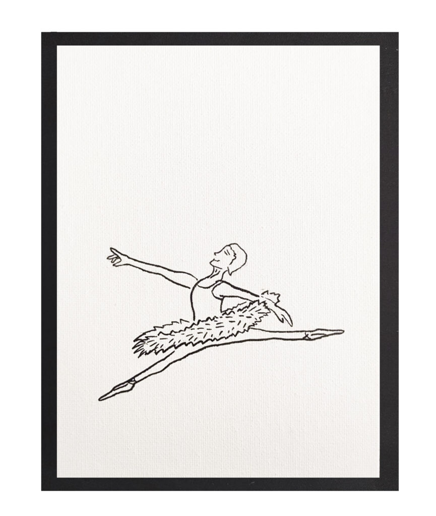 Ballet Line Art Collection - Leap