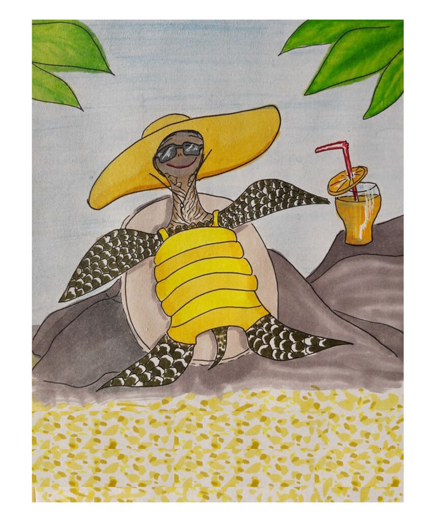 Hand-drawn characters Turtle