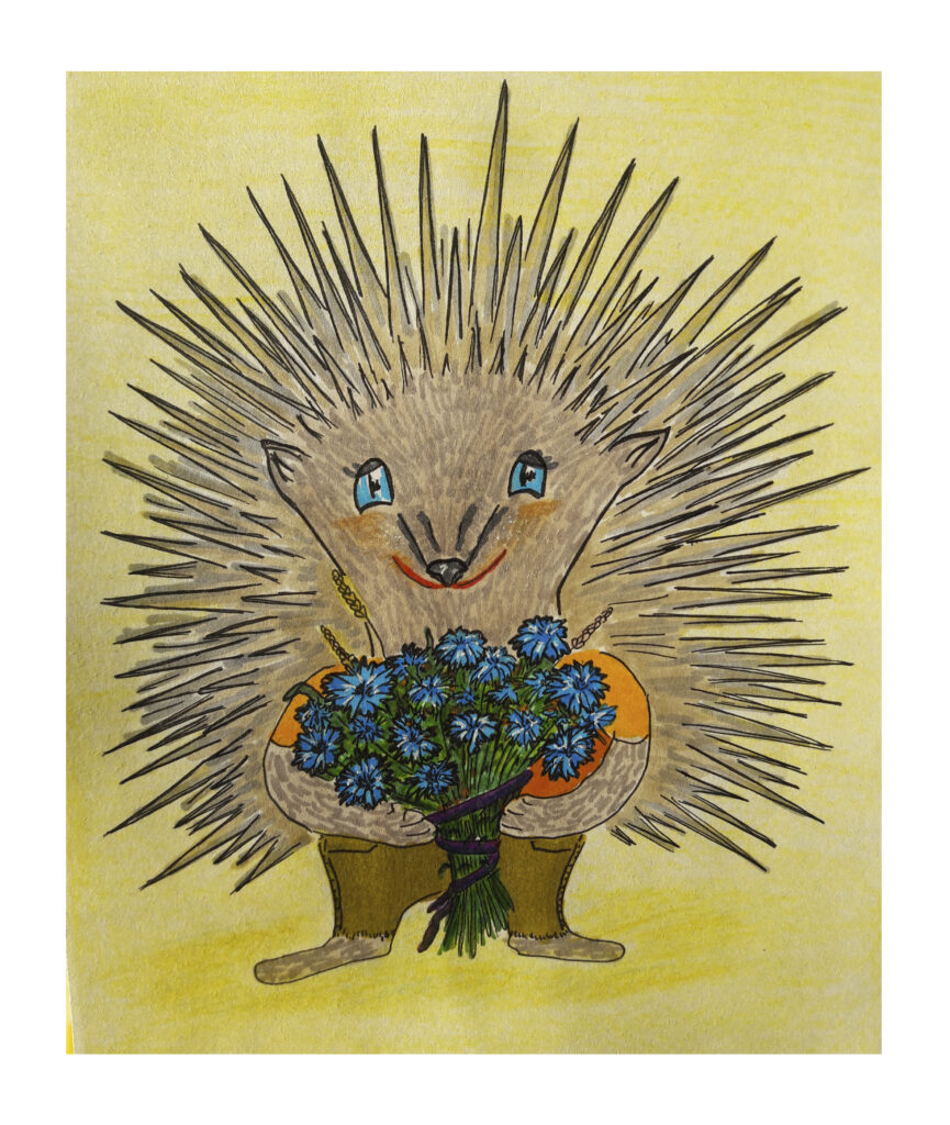 animal stilization hedgehog