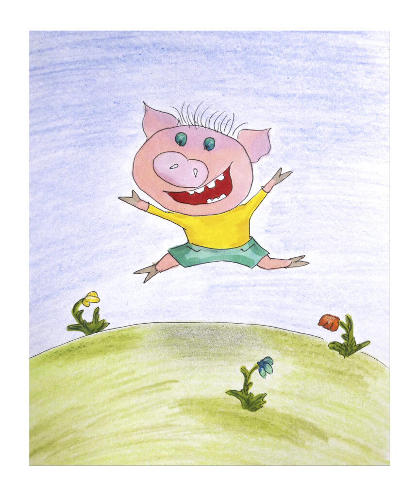 animal stilization pig
