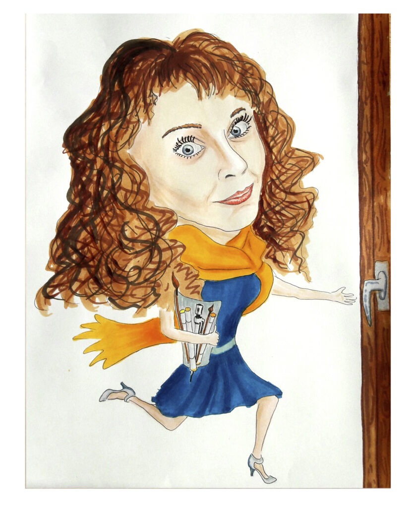 hand-drawn portrait Alexis