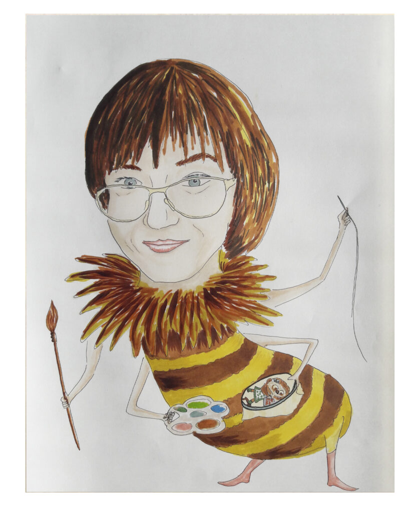 hand-drawn portrait Valery